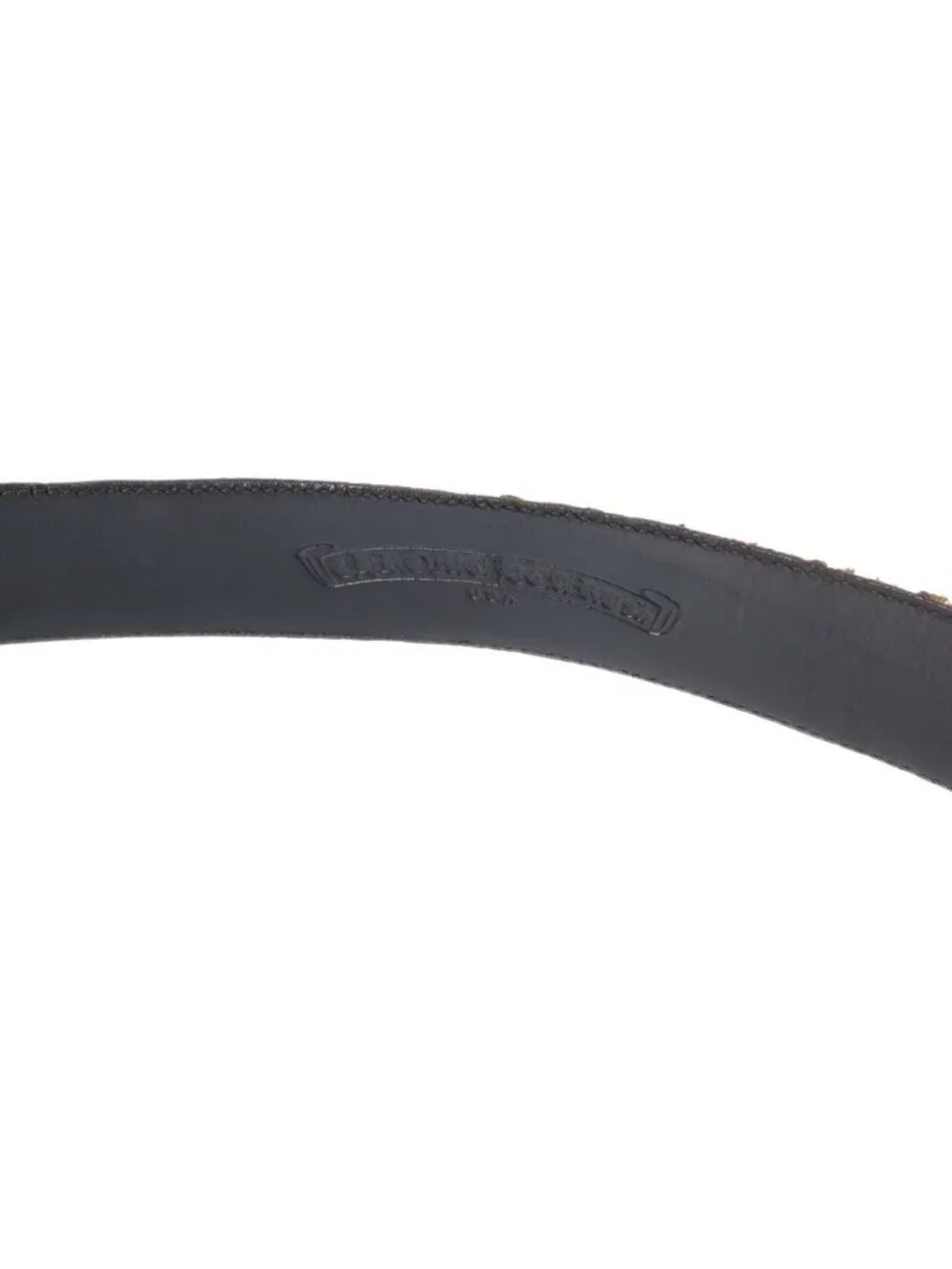 Chrome Hearts Blt Roller Double Pin Leather Belt